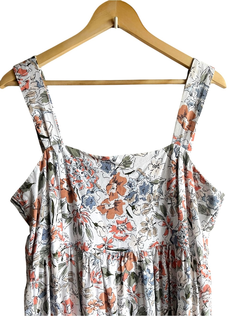 Mexx Summer Floral Smocked Back Sundress XL with Pockets - Picture 3 of 11